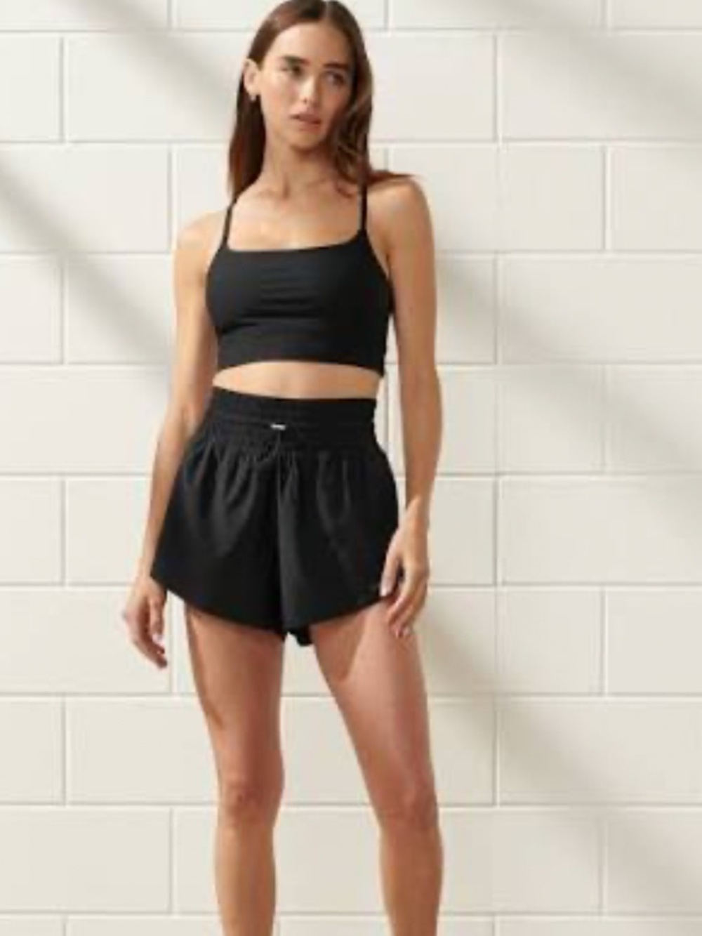 Abercrombie Shorts - Black - Motiontek flyaway short